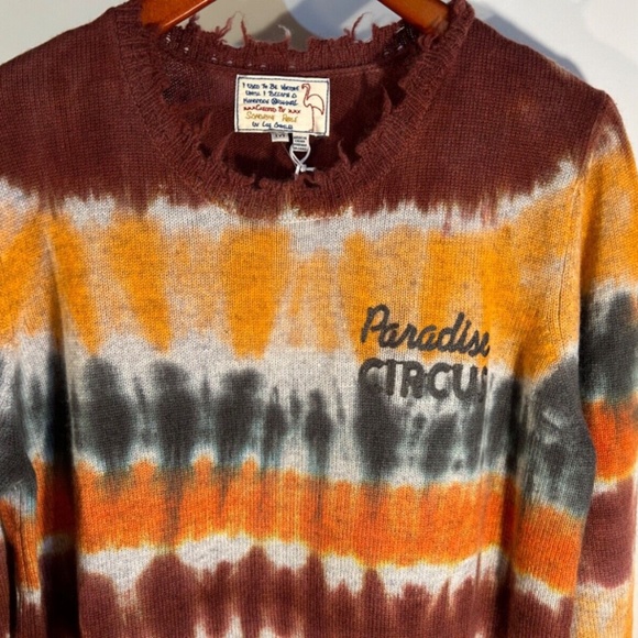 Sandrine Rose x Free People Tie Dye Paradise Circus Cashmere/Wool Sweater Size M - Picture 3 of 16